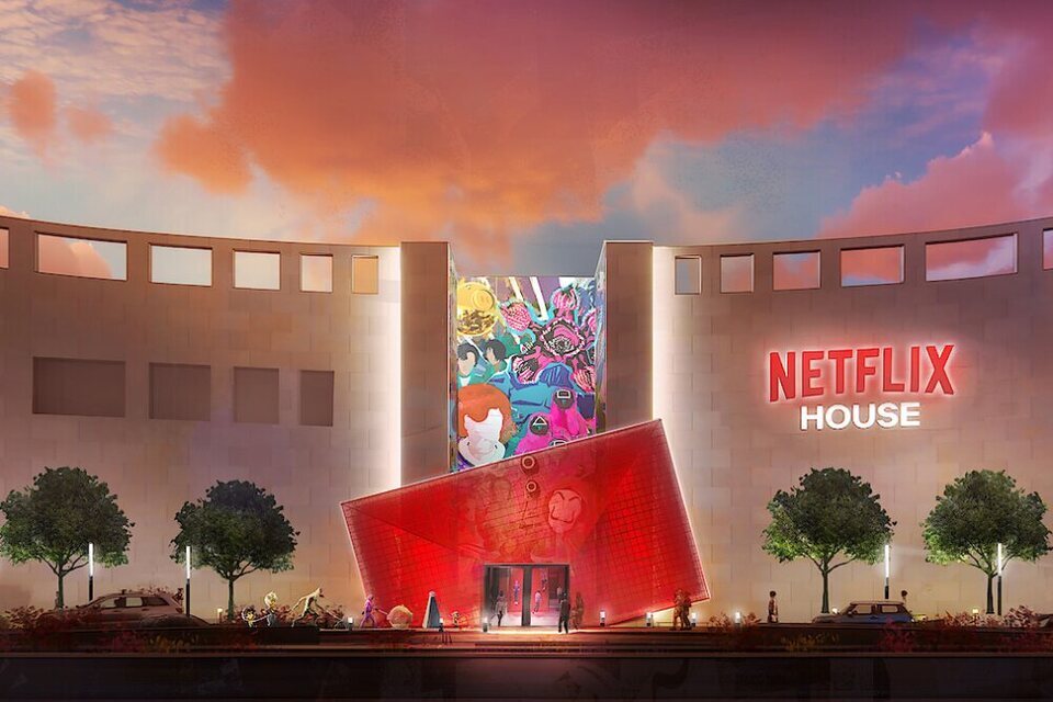 Imagen conceptual de la fachada de la Netflix House