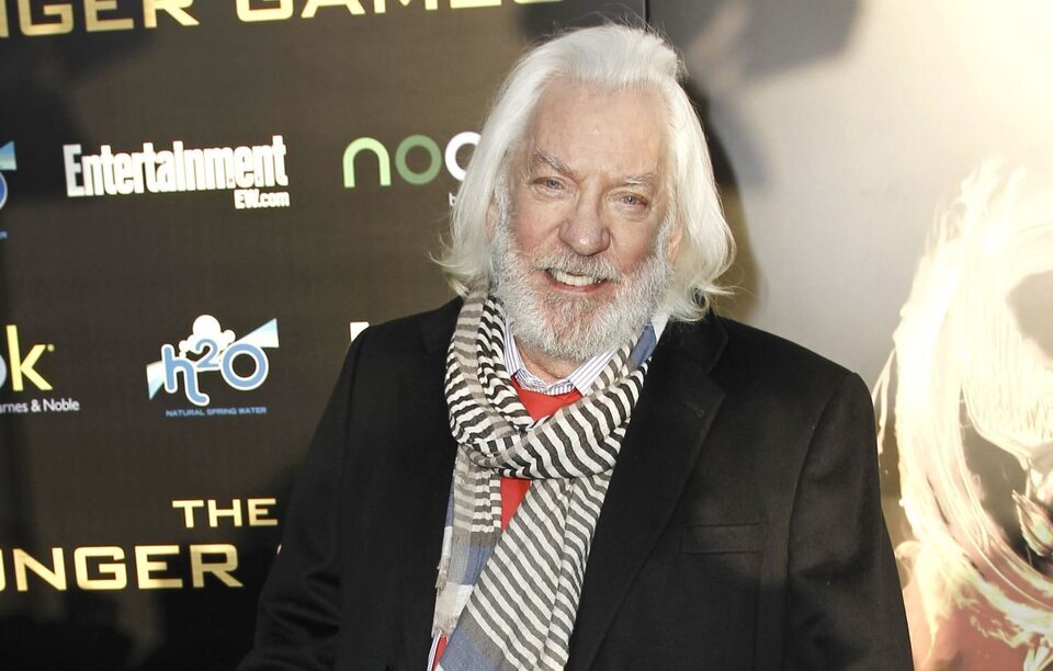 Donald Sutherland en la premiére mundial de 'Los Juegos del Hambre'