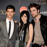 Taylor Lautner, Kristen Stewart y Robert Pattinson en Madrid