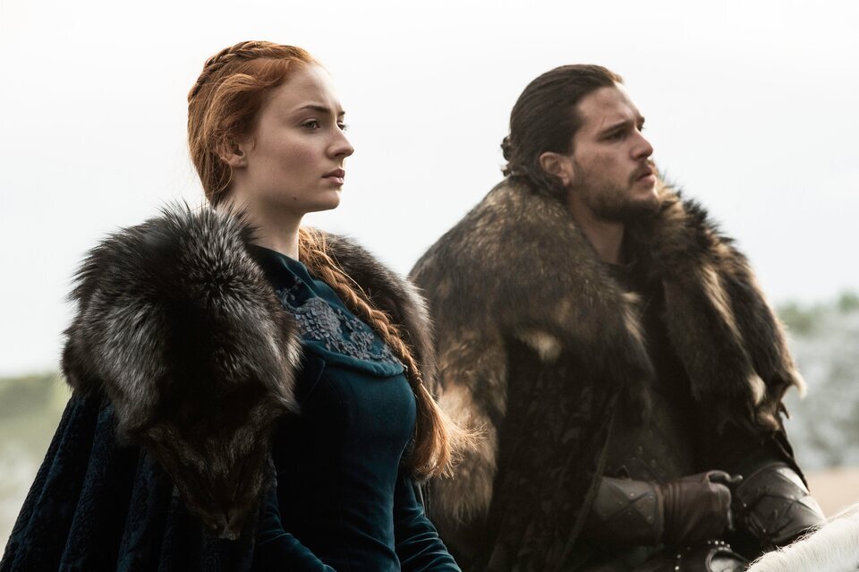 Sansa y Jon Nieve en 'Juego de tronos'