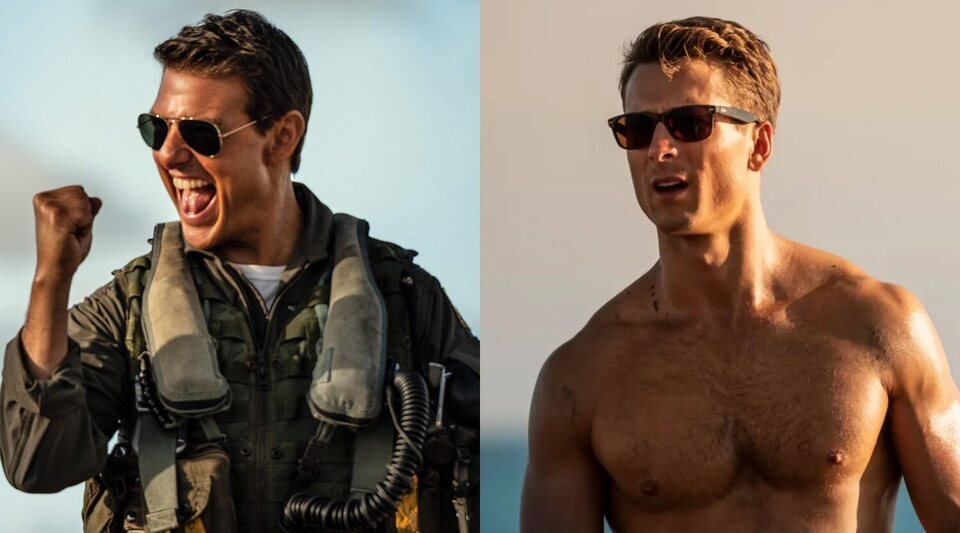 Tom Cruise y Glen Powell en 'Top Gun: Maverick'