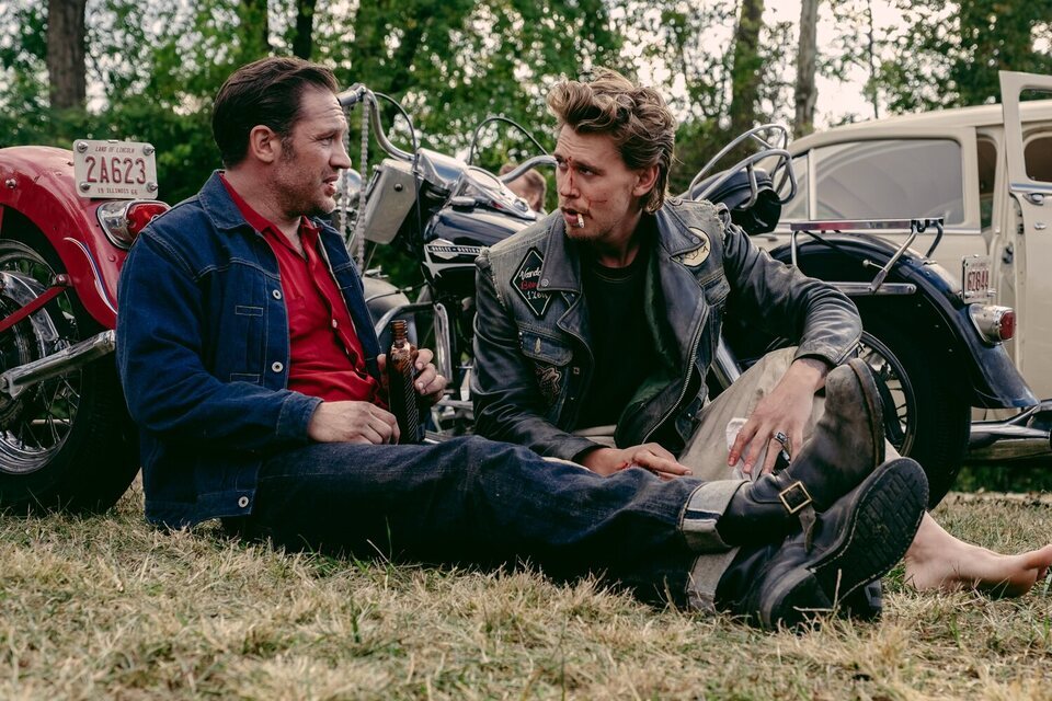 Tom Hardy y Austin Butler en 'Bikeriders. La ley del asfalto'