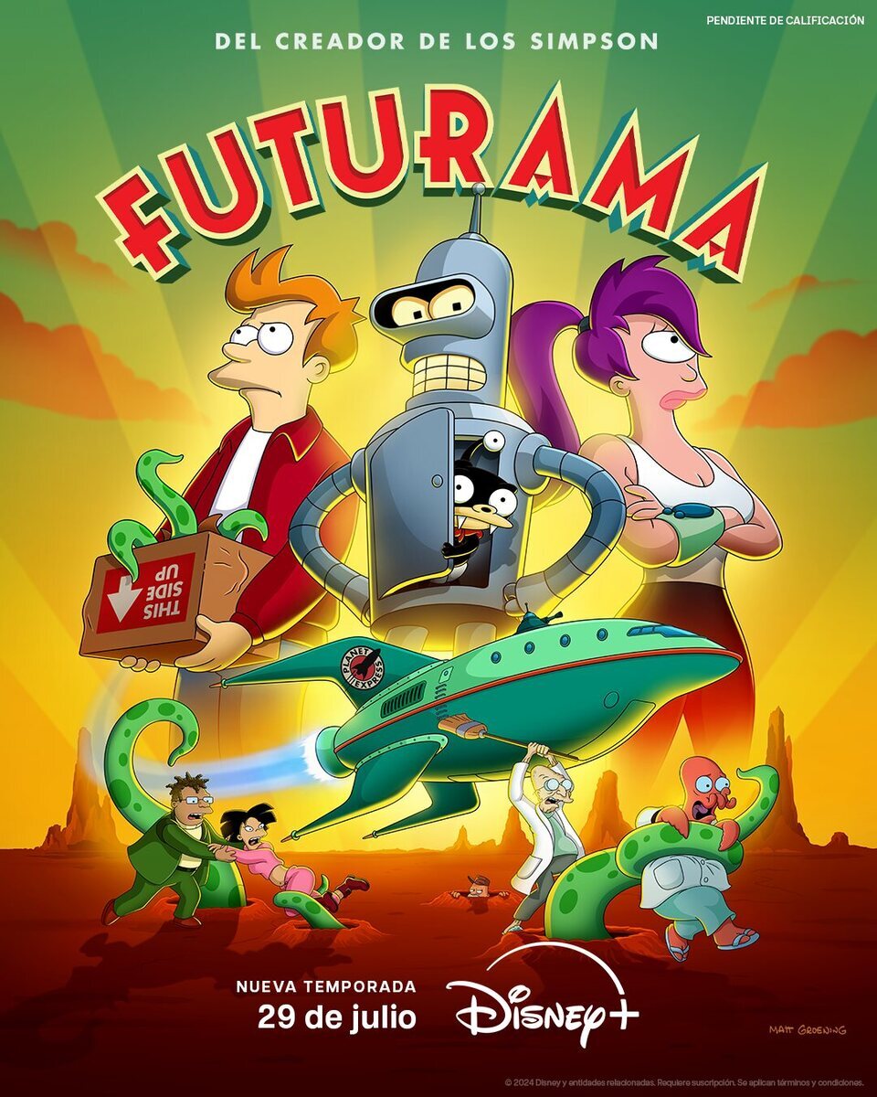 Póster oficial de la temporada 12 de 'Futurama'