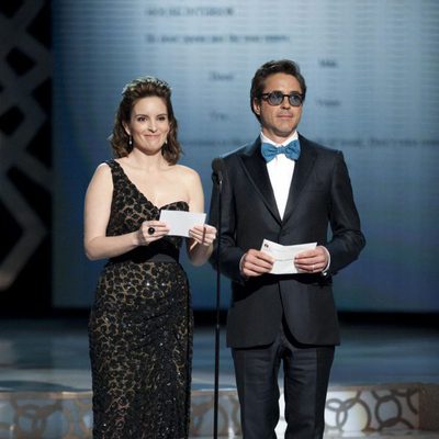 Tina Fey y Robert Downey Jr en la 82ª entrega de los Oscar