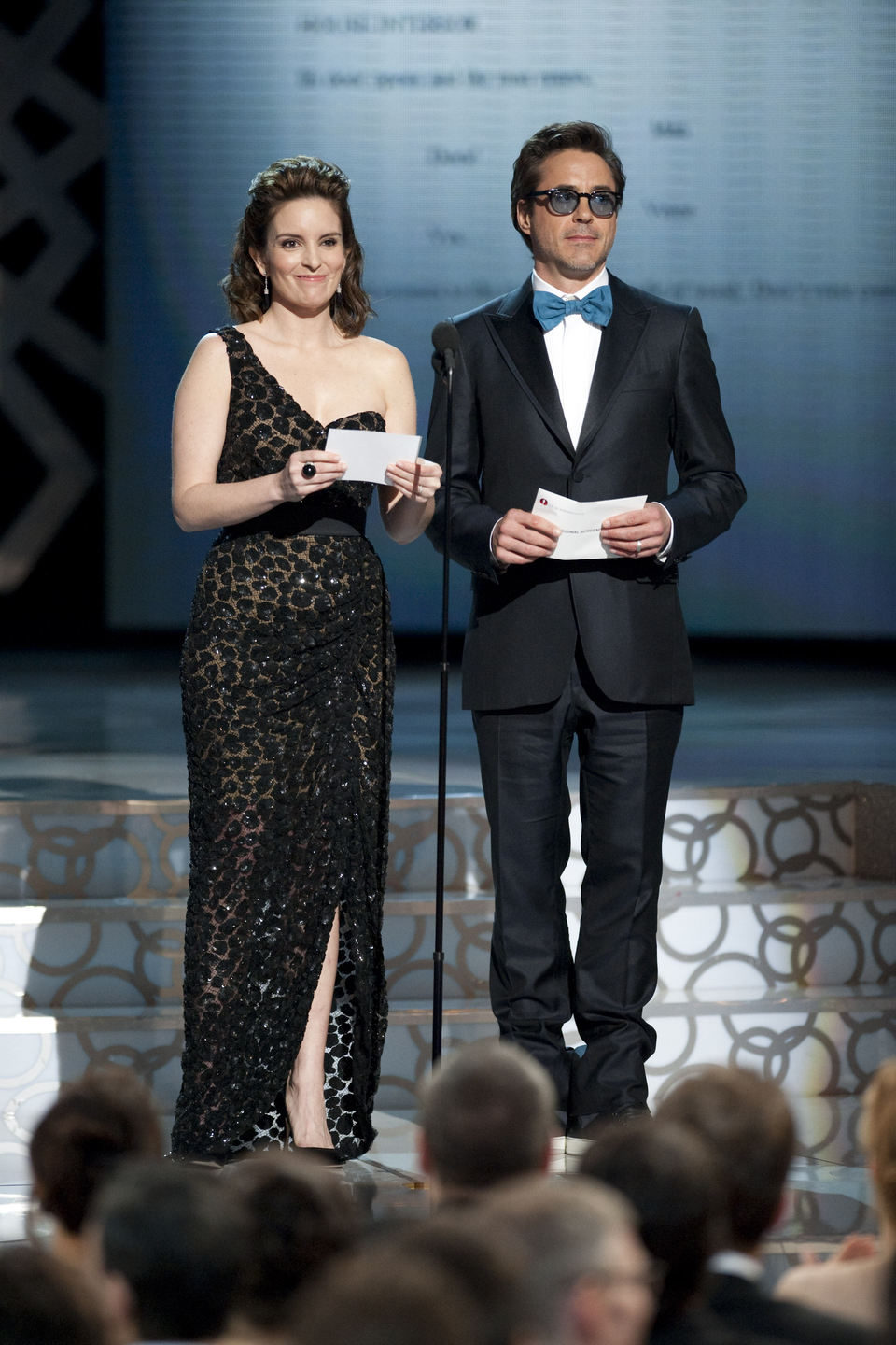 Tina Fey y Robert Downey Jr en la 82ª entrega de los Oscar