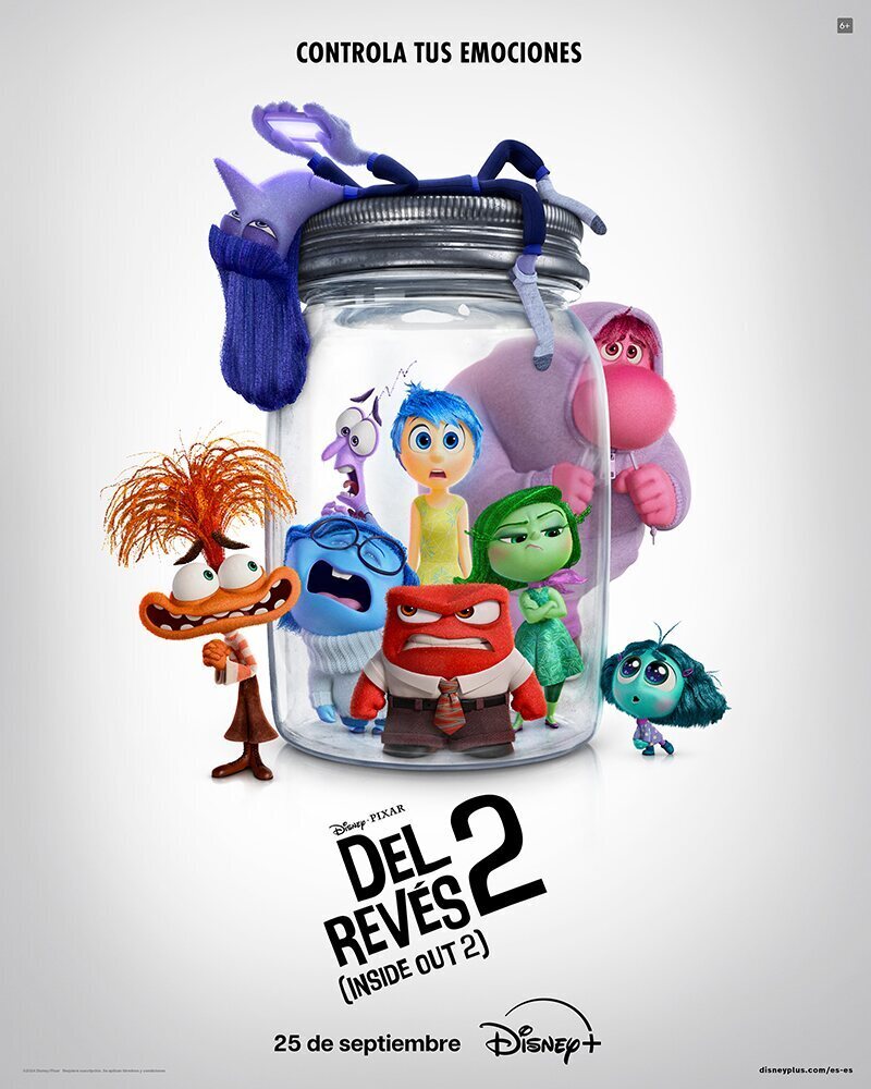 Póster para Disney+ de 'Del revés 2'