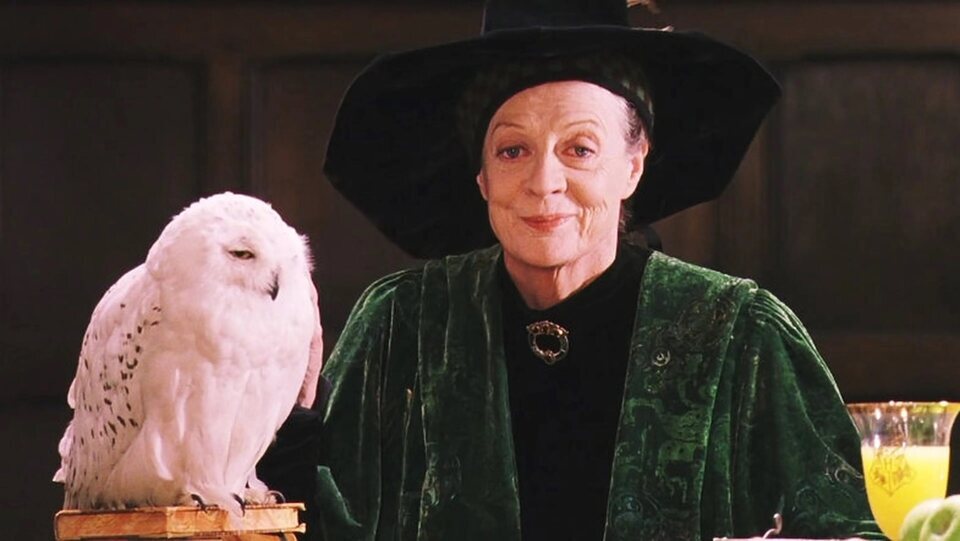 Maggie Smith como la profesora McGonagall en 'Harry Potter'