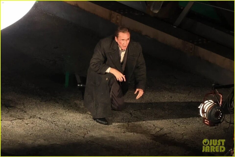 Nicolas Cage grabando 'Spider-Noir'