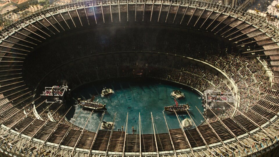 Ridley Scott llena el coliseo de agua en 'Gladiator II'