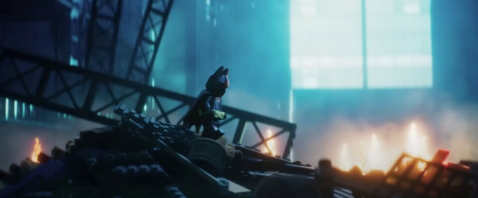 Batman posa al estilo Christian Bale en 'Batman: La LEGO Película'