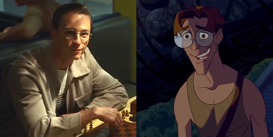 Drew Starkey en 'Queer' y Milo Thatch en 'Atlantis'