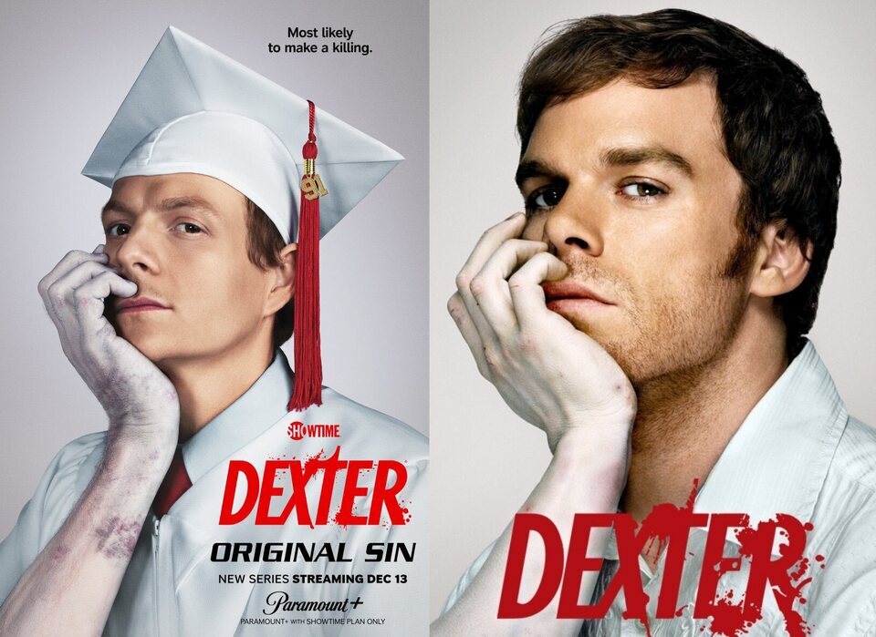 Pósters de las primeras temporadas de 'Dexter: Pecado Original' y 'Dexter'