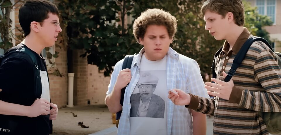 Michael Cera, Jonah Hill y Christopher Mintz-Plasse en 'Supersalidos'