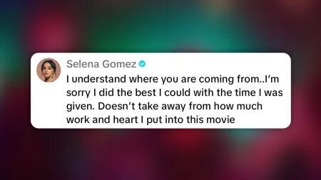 Comentario de Selena Gomez en TikTok