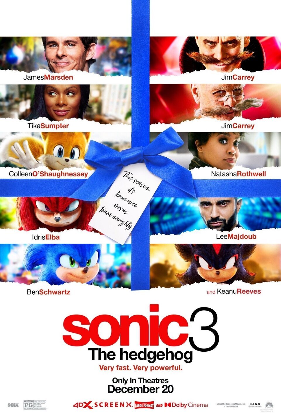 'Sonic 3: La película' y 'Love Actually'