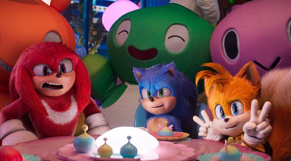 Knuckles, Sonic y Tails en 'Sonic 3: La película'