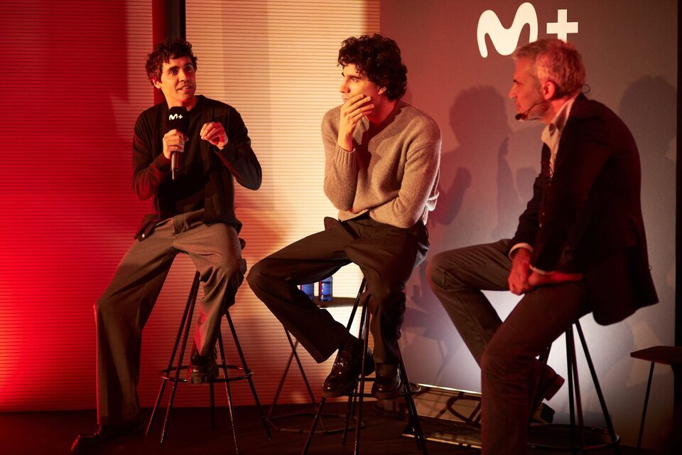 Los Javis, en la presentación de 'La bola negra'