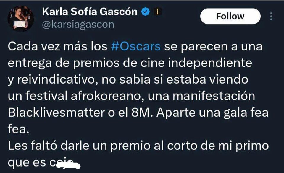 Tweets Karla Sofía Gascón