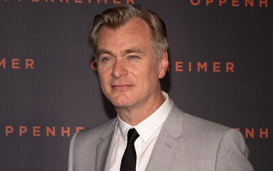 Christopher Nolan en la premiere de 'Oppenheimer' en París