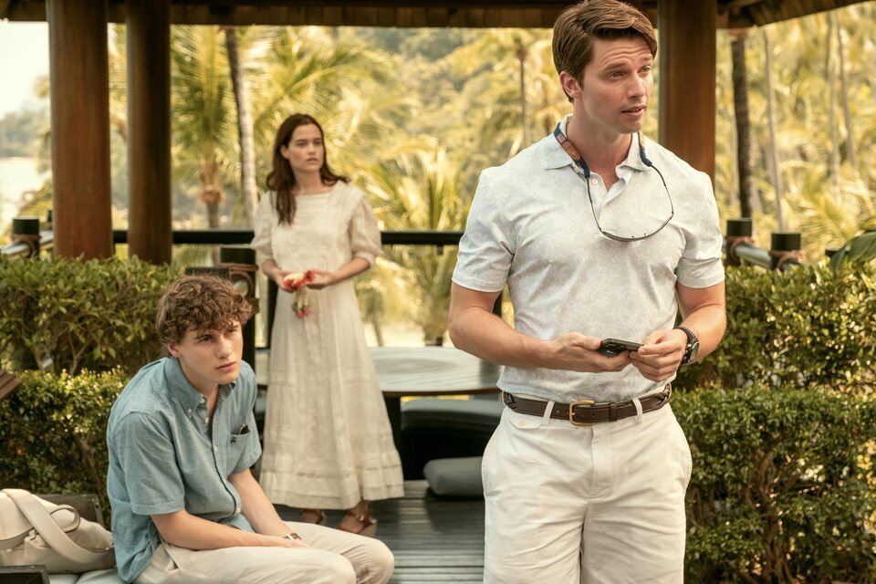 Patrick Schwarzenegger en la tercera temporada de 'The White Lotus'