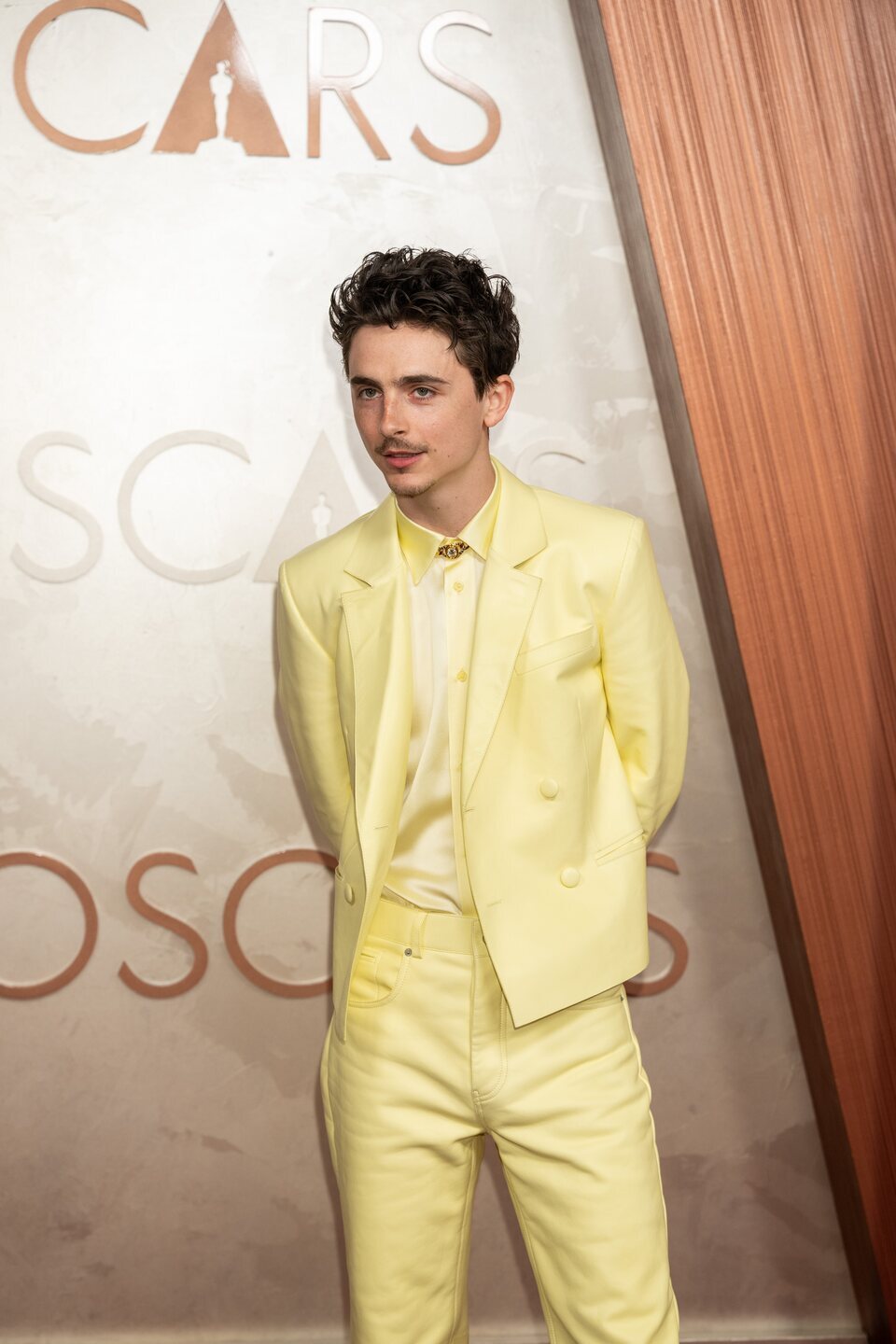  Timothée Chalamet en la alfombra roja de los Oscar 2025