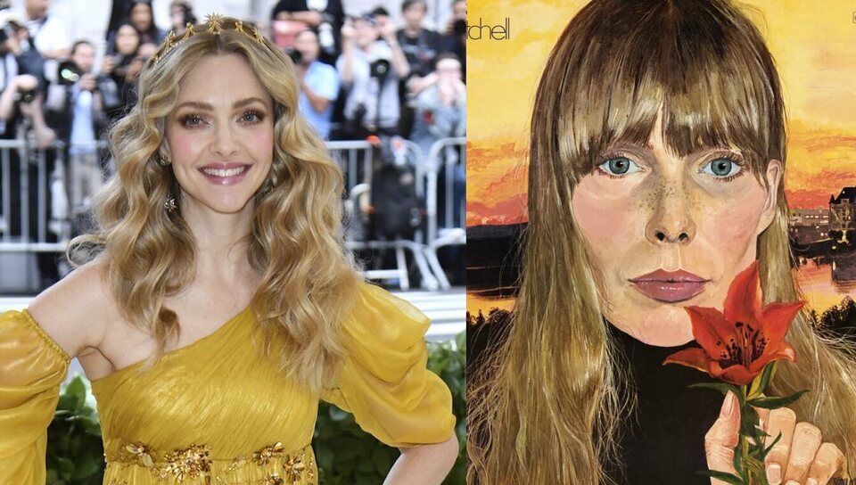 Amanda Seyfried en la Met Gala; Joni Mitchell, 'Clouds'