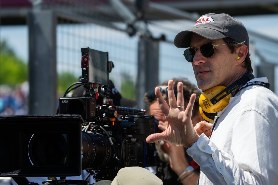 Joseph Kosinski en el rodaje de 'F1'