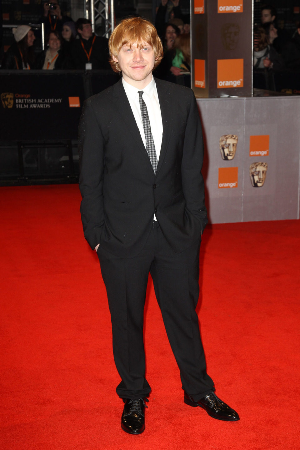 Rupert Grint de 'Harry Potter' llega a los BAFTA 2011 