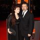 Tim Burton y su mujer en los BAFTA 2011