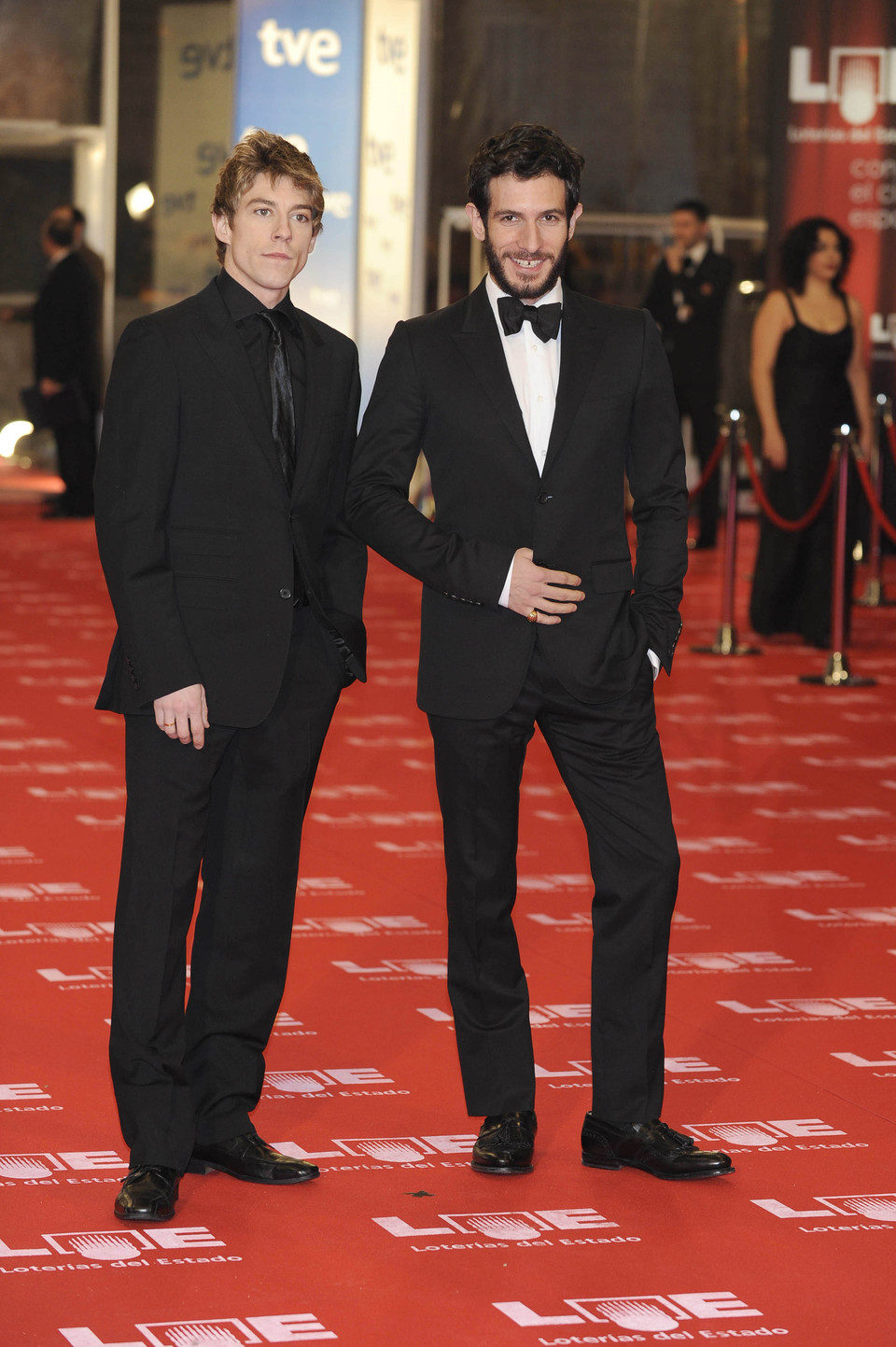 Adrián Lastra y Quim Gutiérrez en los Goya 2011