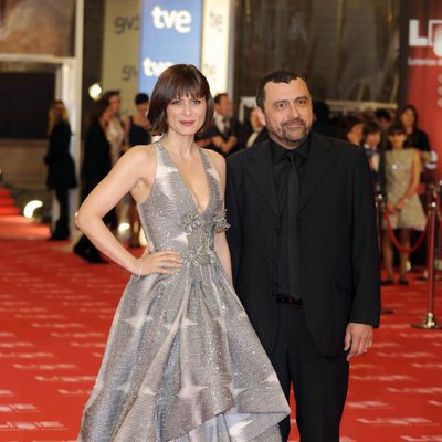 Aitana Sánchez Gijón y Paco Tous en los Goya 2011