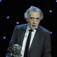 Fernando Trueba, tras ganar un premio Goya