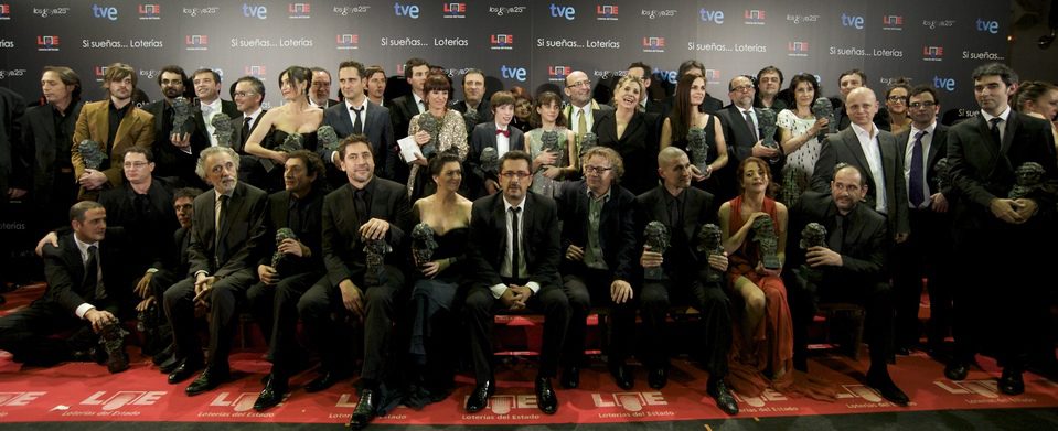 'Foto de familia' de los ganadores de los Goya 2011