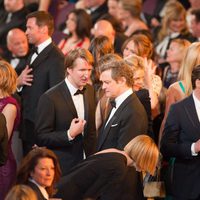 Tom Hooper y Colin Firth charlan en los Oscar 2011