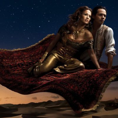 Jennifer Lopez y Marc Anthony como 'Aladdín'