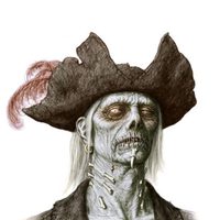 Concept art de un zombie de 'Piratas del Caribe: En mareas misteriosas'