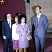 Liz Taylor con el Príncipe Felipe