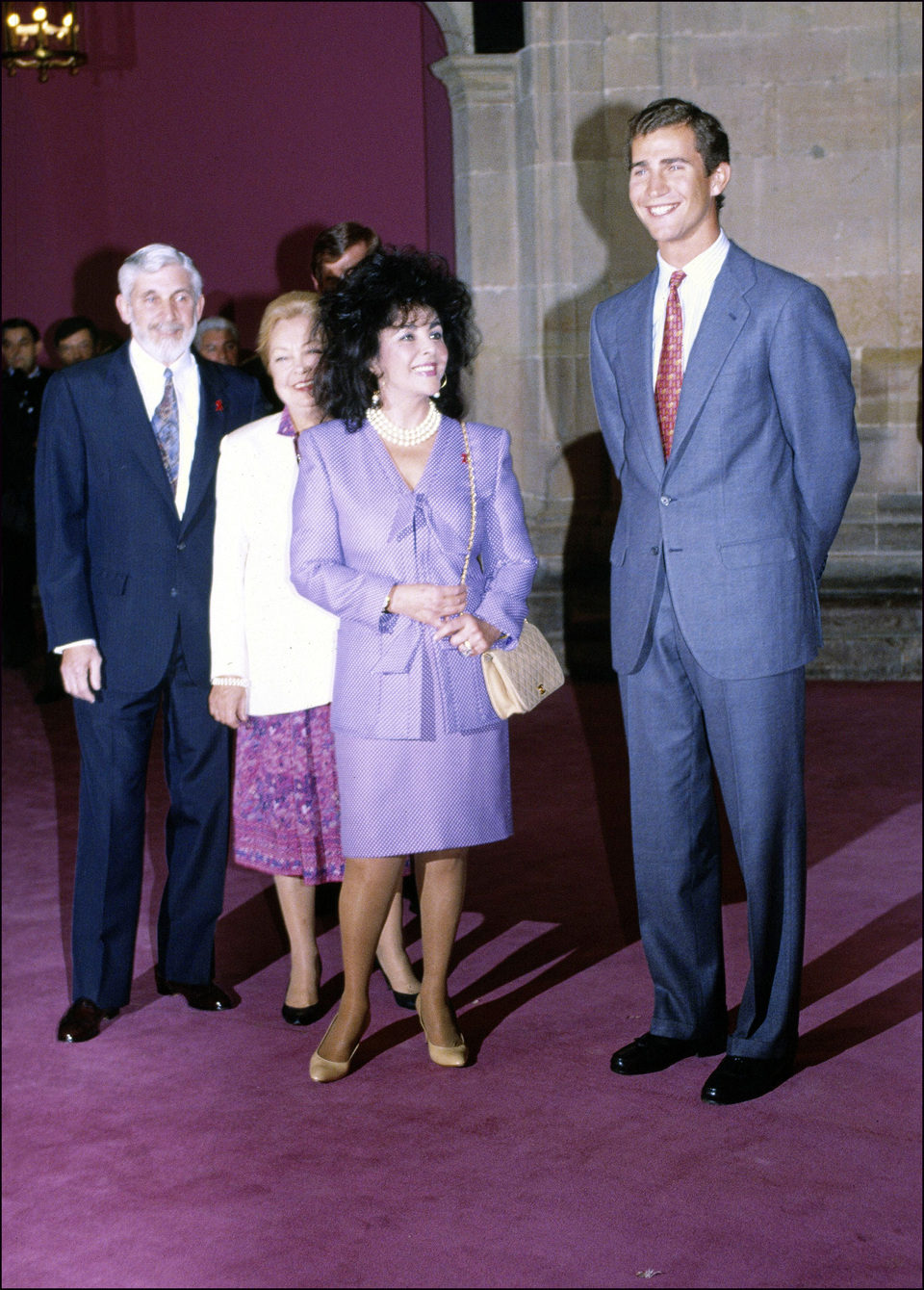 Liz Taylor con el Príncipe Felipe