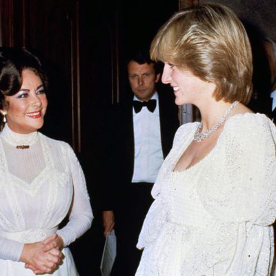 Elizabeth Taylor con Diana de Gales