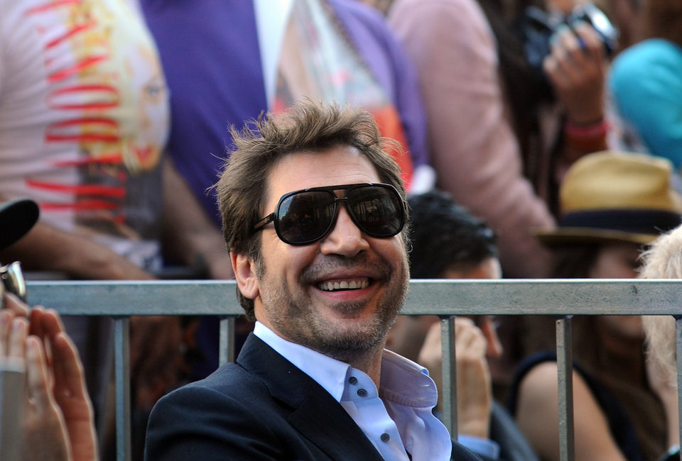 Javier Bardem en la presentación de la estrella de Penélope Cruz