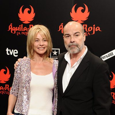 Antonio Resines y Belén Rueda en la premiére de 'Águila Roja, la película'