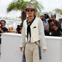 Johnny Depp en la presentación de 'Piratas del Caribe: En mareas misteriosas'