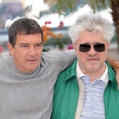 Antonio Banderas y Pedro Álmodovar muestran a la prensa 'La piel que habito'