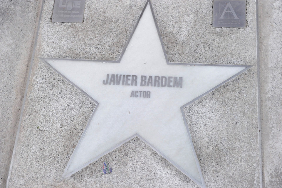 La estrella de Javier Bardem en la Calle de las Estrellas