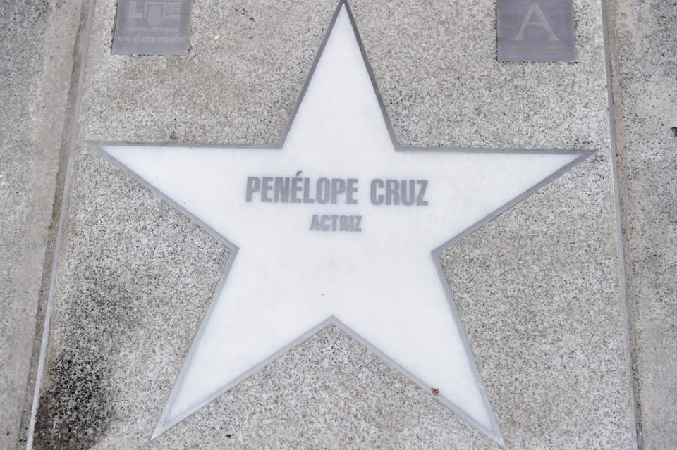 La estrella de Penélope Cruz en la Calle de las Estrellas