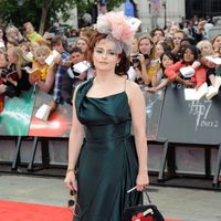 Helena Bonham Carter en la alfombra roja de 'Harry Potter y las reliquias de la muerte: Parte 2'