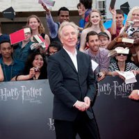 Alan Rickman en el estreno de 'Las reliquias de la muerte: Parte 2' de Nueva York