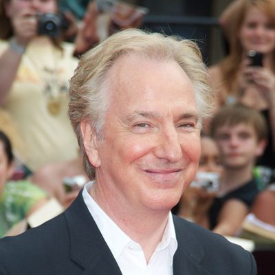 Alan Rickman en la premiére de Harry Potter en Nueva York