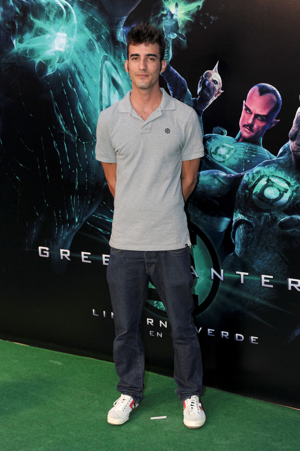 Israel Rodríguez en la premiére de 'Green Lantern'