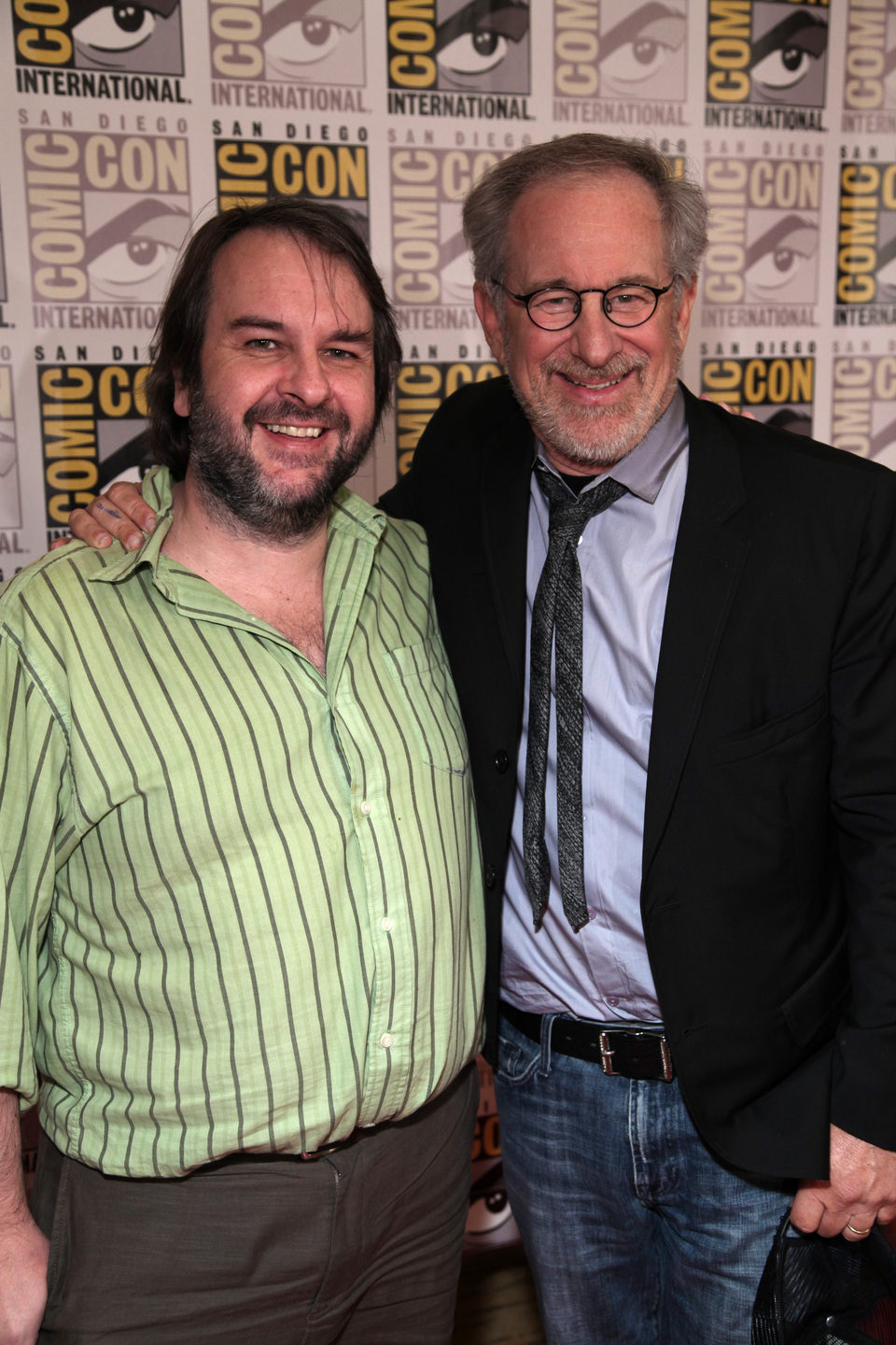 Steven Spielberg y Peter Jackson en la Comic-Con 2011